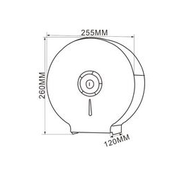 IMPECO Dozownik papieru toaletowego JUMBO stalowy DISH7Y